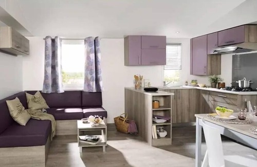 Hautot-sur-Mer House | Camping Le Marqueval* - Super Selenia mobile home 3 rooms 4 people