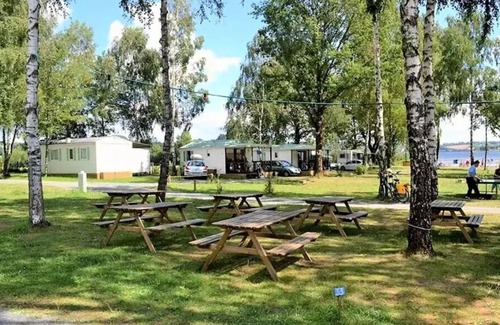 Alrance House | Camping Les Cantarelles * - Mobil home Comfort - 3 bedrooms - Lake view 6 people