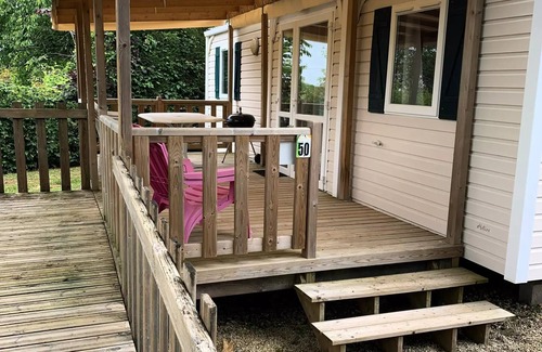 Limeuil House | Camping les Poutiroux * - Résidence mobile - adapté aux personnes à mobilité réduite +TERRASSE COUVERTE 5 personnes