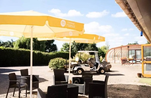Target RV Rental | Camping maeva Escapades Domaine des Grandes Côtes * - Medium Yurt 3 Rooms 4 People Air Conditioned + Jacuzzi
