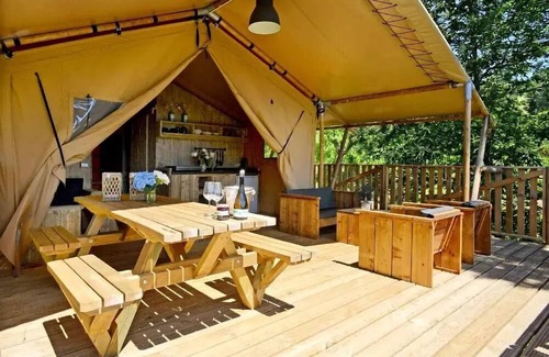 Pezuls House | CAMPING THE FORET * - Woody Lodge with bathroom 4 people