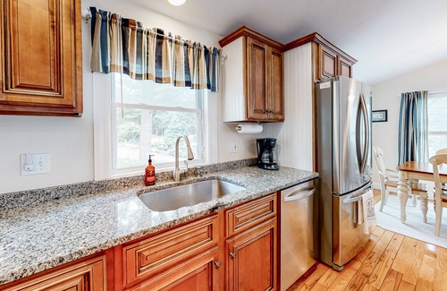 Osterville House | Cape escape with patio, grill, firepit, outdoor dining, W/D