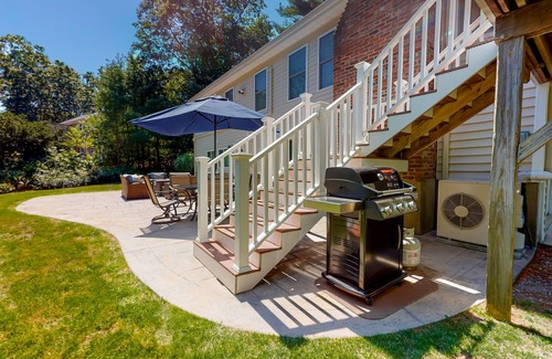 Osterville House | Cape escape with patio, grill, firepit, outdoor dining, W/D