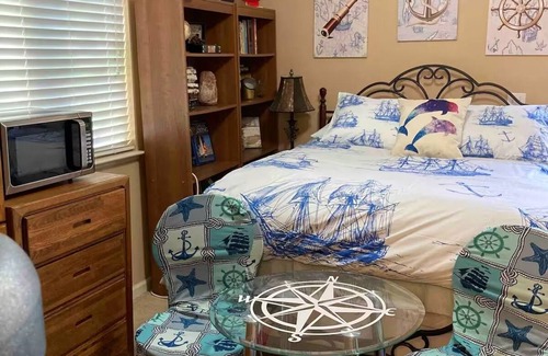 Ione Apartment | Captains Quarters PVT. Bed Bath and BBQ with a Mother Load of Charm