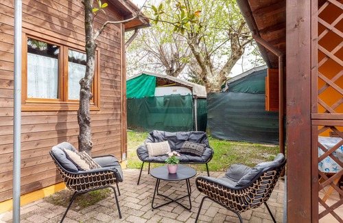 Marina di Massa RV Rental | Caravan "Bungalow Venezia" with Private Terrace & Wi-Fi