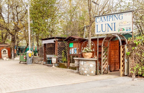 Marina di Massa RV Rental | Caravan "Bungalow Adamo" with Private Terrace & Wi-Fi