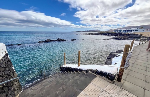 Punta Mujeres Apartment | Casa Burgao 1 on front line opposite natural pools