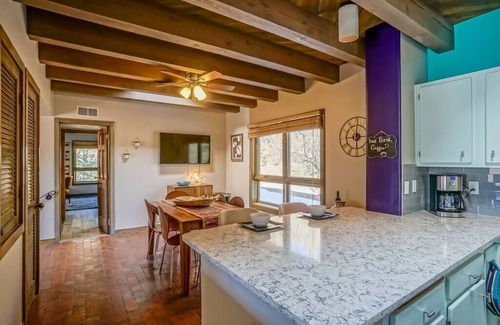 Nambe Pueblo House | Casita Cotón - 2 bed, 2 bath, sleeps 6. Mountain views!