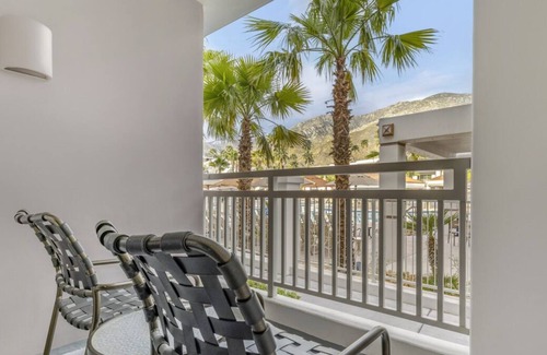 Canyon Corridor Resort | Central Oasis: Modern 1BR, Pool Access, Aerial Tramway and Living Desert Nearby