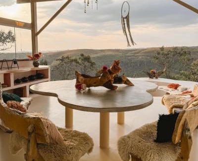 Alto Paraiso de Goias Ski Chalet | Chalé com vistas do vale encantado