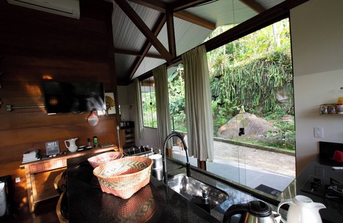 Paraty Ski Chalet | Chalé da Montanha, Vista Incrível da Montanha e Cachoeira no Mesmo Terreno
