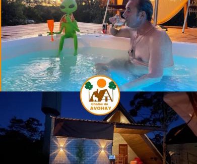 Sao Jorge Ski Chalet | CHALÉS do AVOHAY, lindo chalé com privativa banheira hidromassagem aquecida, apenas 2 minutos da Vila de São Jorge