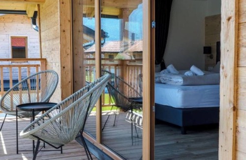 Inzell Apartment | Chalet 12 with balcony and mountain view