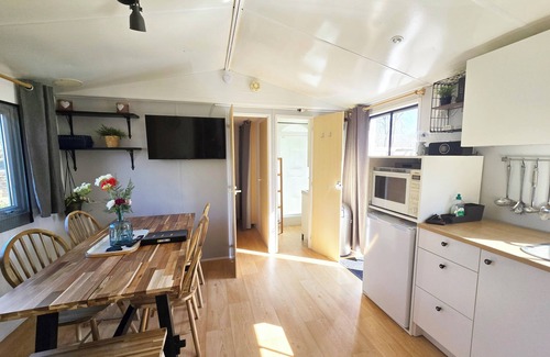 Marienberg Ski Chalet | Chalet 5 Campingplatz de Pallegarste Marienberg Holland bis zu 6 Personen