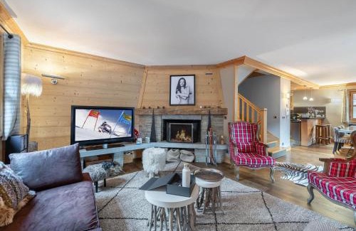Le Praz Ski Chalet | Chalet cosy au centre de Courchevel Le Praz avec sauna, terrasse et parking - FR-1-568-15