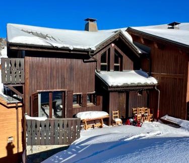 Plagne Soleil Ski Chalet | Chalet familial idéal 2 familles nombreuses Ski aux pied 12 pers Plagne Soleil