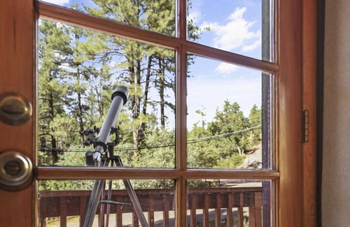 Pine Cabin | Chalet Forest Views, 2 kings, fireplace, decks