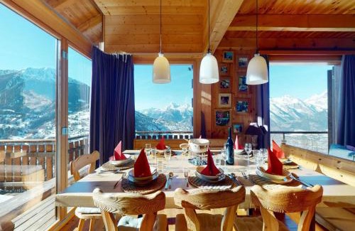 Nendaz Ski Chalet | Chalet in Veysonnaz with swimming pool