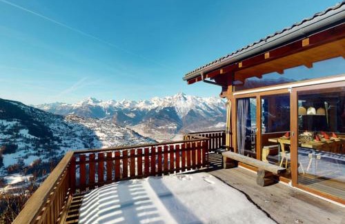 Nendaz Ski Chalet | Chalet in Veysonnaz with swimming pool
