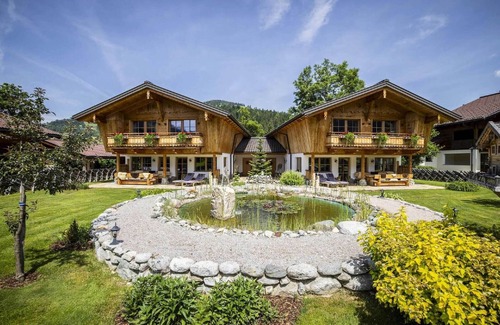 Wagrain Ski Chalet | Chalet in Wagrain with sauna and swimming pond