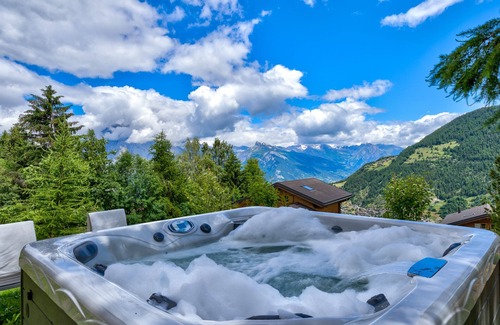 Mayens-de-Riddes Ski Chalet | Chalet Leopard de Neige - Jacuzzi - Sauna - Views - La Tzoumaz, 4 Vallees
