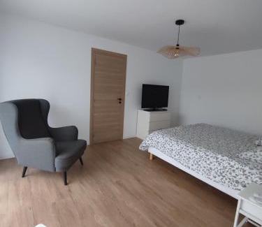 Mezeray Bed & Breakfast | Chambre double avec salle de bain privée