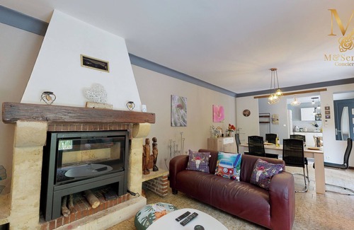 Saint-Laurent-des-Hommes House | Charming house with wooded grounds & saltwater pool.