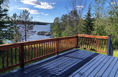 Babbitt Cabin | Charming 2-bedroom 2-bath cabin on beautiful Bear Island lake in Babbitt, MN.