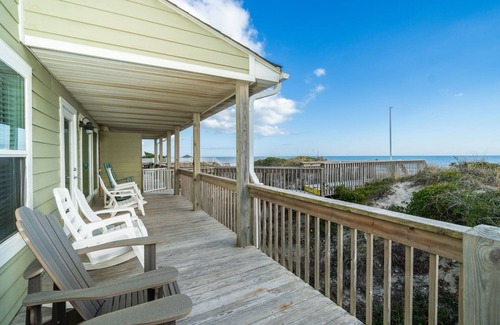 Emerald Isle Cottage | Charming 5-bedroom oceanfront duplex with wonderful views