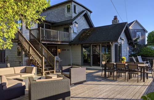Marblehead House | Charming, beloved house sleeps 8, with huge deck over pond & close to the ocean