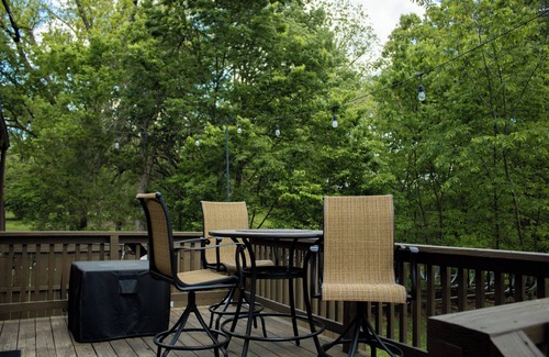 Carthage Cabin | Charming Cabin + Pond View + Hot Tub