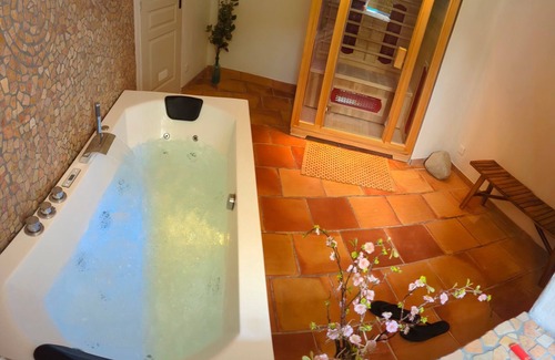 Mollans-sur-Ouveze House | Charming gîte with private spa and river at the bottom of the garden. Baronnies