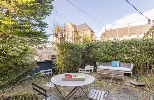 Barneville-Carteret Cottage | Charming Historic House in Barneville-Carteret with Private Courtyard