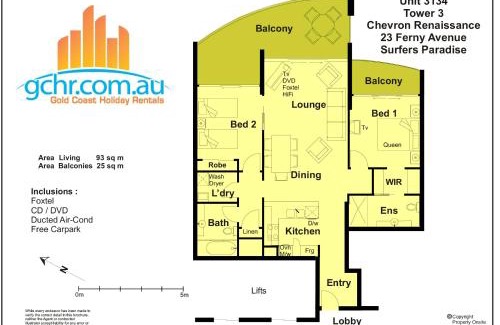 Surfers Paradise Apartment | Chevron Renaissance - HR Surfers Paradise