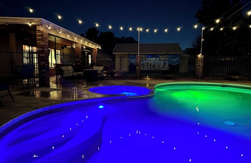 Phoenix House | Chic Getaway: Sparkling Pool, Outdoor Oasis, Game Room Fun, & Abundant Amenities