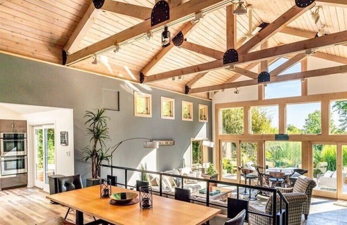 Mattituck House | Chic Mattituck waterfront home with beautiful views, slate patio, heated...