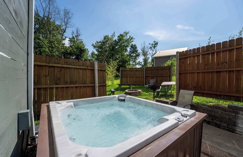 Bryant Cabin | Cloud 9 Cabin with an indoor pool, hot tub, & fire pit!