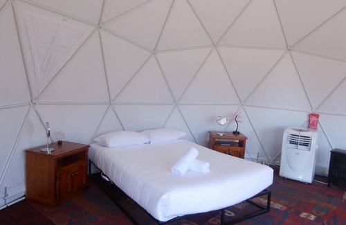 Balmattum Cottage | Clouds - Self Catering Dome accommodation with private deck, BBQ and lawn