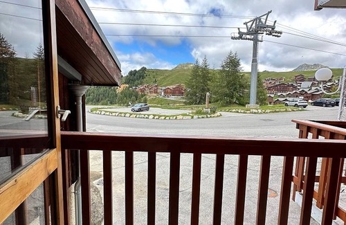 Plagne Villages Apartment | Comfortable apartment with mezzanine, terrace and ski locker at the foot of the slopes