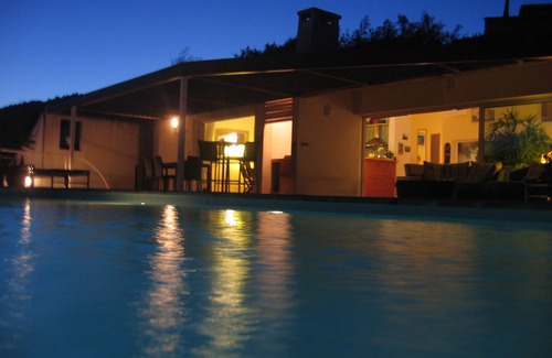 Hyeres Villa | Contemporary pool villa with sea view facing the islands of Porquerolles and Port Cros