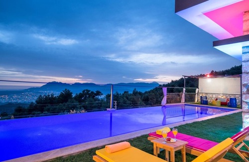 Uzumlu Villa | Contemporary Style Honeymoon Villa with Secluded Pool and Heated Indoor Pool