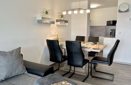 Loffingen Apartment | Cosy apartment for 4 guests with pool, WIFI, TV, balcony and panoramic view