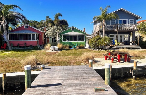 Bradenton Beach Cottage | Cottage B at Historic Waterfront Fish Camp. Private dock- 1 minute walk to beach