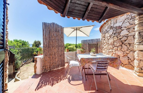 Baia Caddinas House | Cottage with Terrace and Sea View; Parking Available on Street