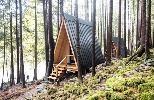 Vananda Cabin | Cozy A frame Cabin in the forest on Texada Island
