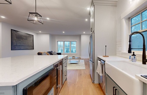 Mashpee House | Cozy apartment across from kid friendly park with W/D, AC, games, & pond view
