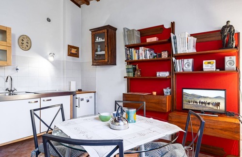 Ricorboli Apartment | Cozy apartment of about 45 sqm, for up to 4 people, located on the 2nd floor with lift (NOT suitable for disabled people; some steps at the entrance) of a renovated ancient building. The apartment is located in the Piazza Ferrucci/Ponte San Niccolò, in