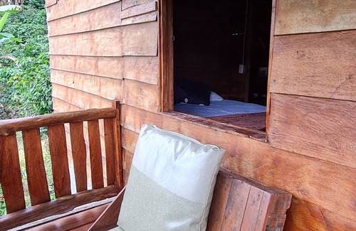 Cachi Cabin | Cozy cabaña overlooking a beautiful valley. Finca Fajardo Lodge. Rustic Cabin#1