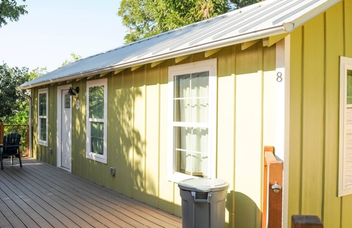 New Braunfels Cabin | Cozy Cabin near the Comal River-Cabin #8- Outdoors Theme. Walk to Wurstfest