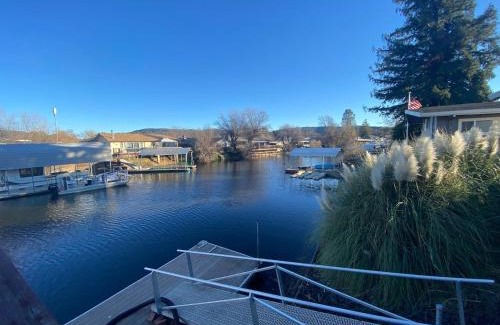 Clear Lake House | Cozy lake home with indoor fireplace & dock